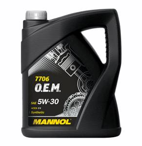 MANNOL O.E.M. RENAULT, NISSAN 5w30 SM/CF 5л синтетика, масло моторное металл. канистра